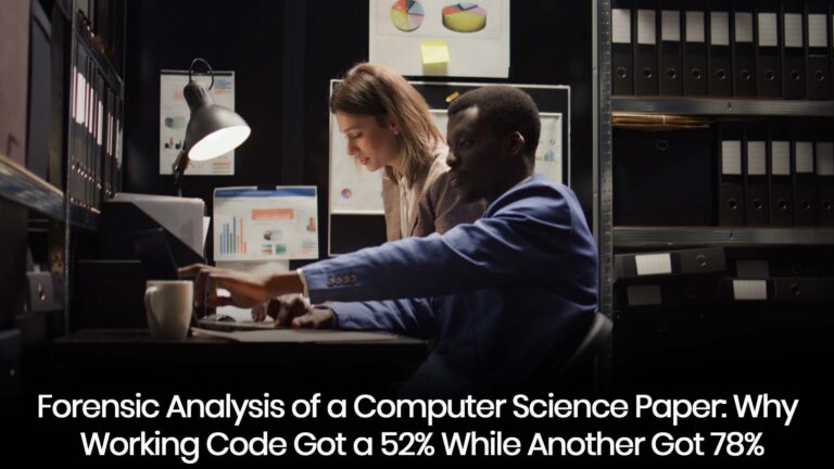 Forensic Analysis of a Computer Science Paper Why Working Code Got a 52% While Another Got 78%